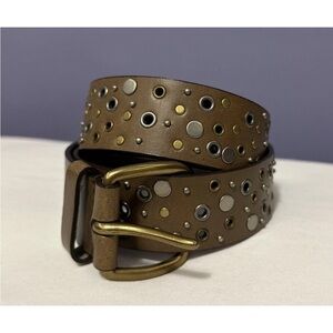 Women’s Unbranded Studded Bonded Leather Belt Size XL